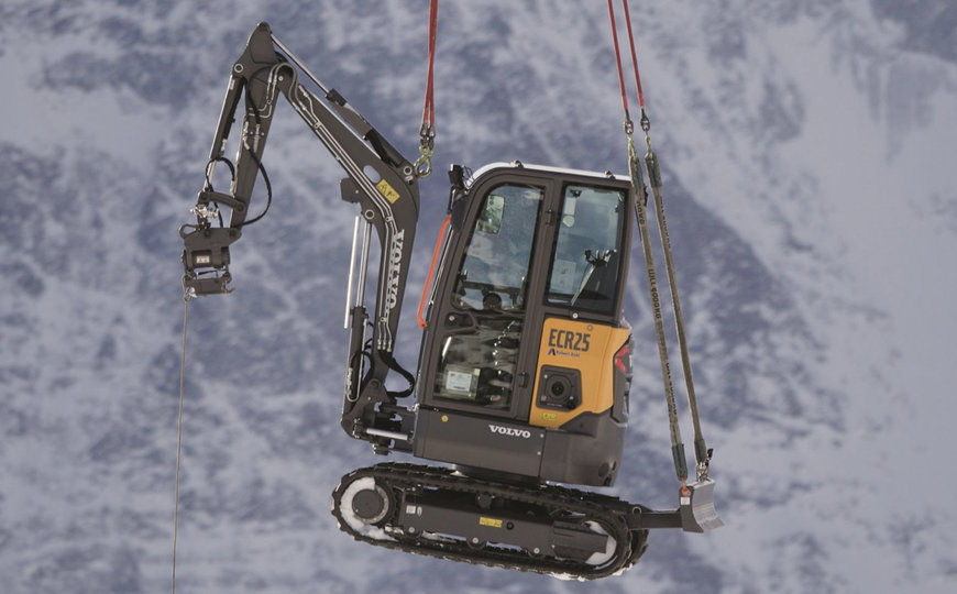 VOLVO ECR25 ELECTRIC REACHES NEW HEIGHTS ON ICONIC SCHILTHORN SUMMIT